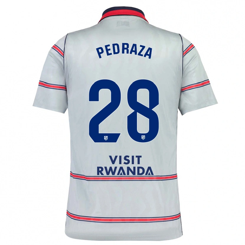 Danxen Hombre Camiseta Alfredo Pedraza #28 Gris Rojo Azul Marino Equipación Tercera 2026/27 La Camisa México