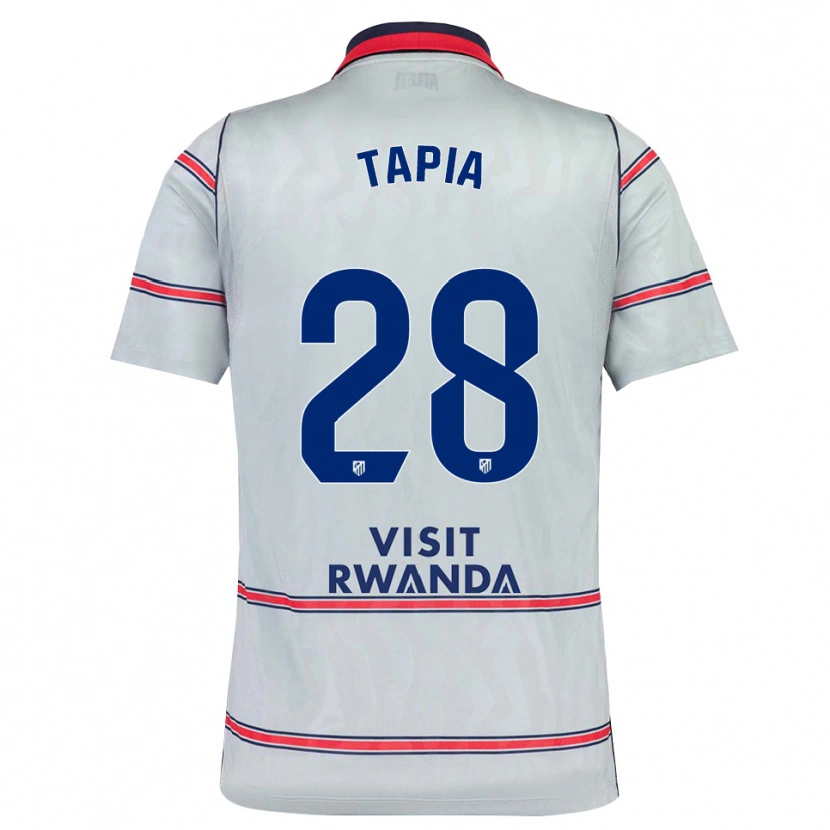 Danxen Hombre Camiseta Unai Tapia #28 Gris Rojo Azul Marino Equipación Tercera 2026/27 La Camisa México