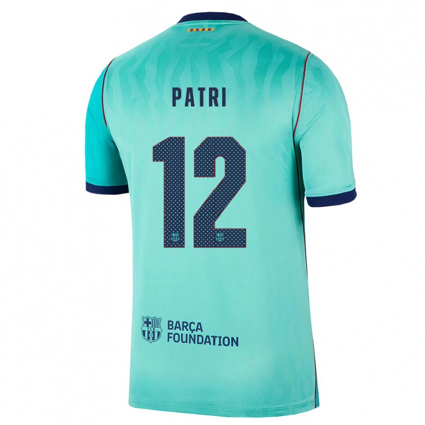 Danxen Hombre Camiseta Patricia Guijarro #12 Aqua Turquesa Oscuro Azul Real Equipación Tercera 2026/27 La Camisa México