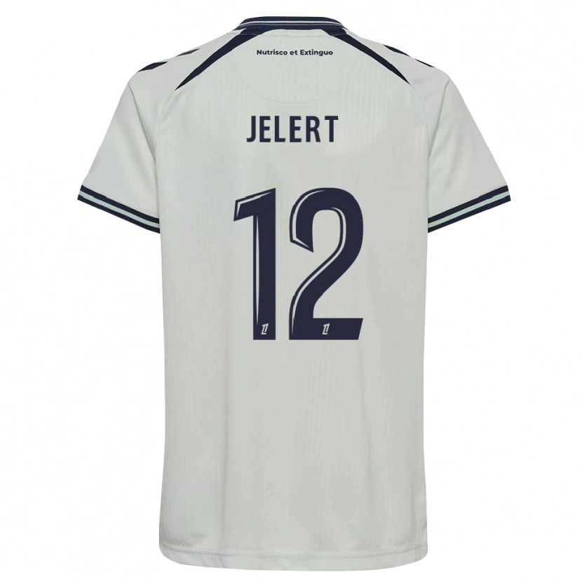 Danxen Hombre Camiseta Elias Jelert #12 Azul Medianoche Blanco 2ª Equipación 2026/27 La Camisa México