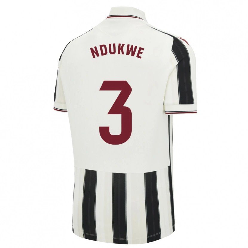 Danxen Mujer Camiseta Ifeanyi Ndukwe #3 Negro Blanco Rojo 2ª Equipación 2026/27 La Camisa México