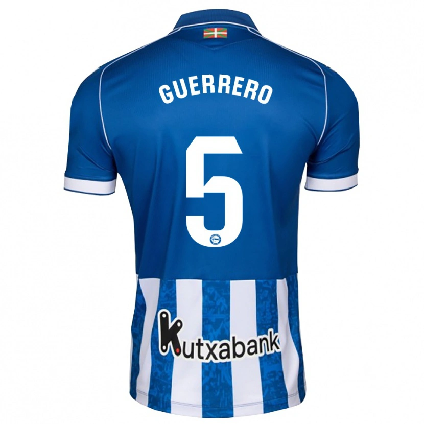 Danxen Mujer Camiseta Ángel Guerrero #5 Azul Blanco Negro 1ª Equipación 2026/27 La Camisa México