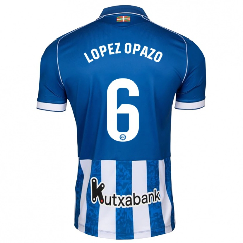 Danxen Mujer Camiseta Nayadet Zulema Lopez Opazo #6 Azul Blanco Negro 1ª Equipación 2026/27 La Camisa México