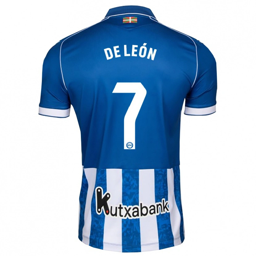 Danxen Mujer Camiseta José De León #7 Azul Blanco Negro 1ª Equipación 2026/27 La Camisa México
