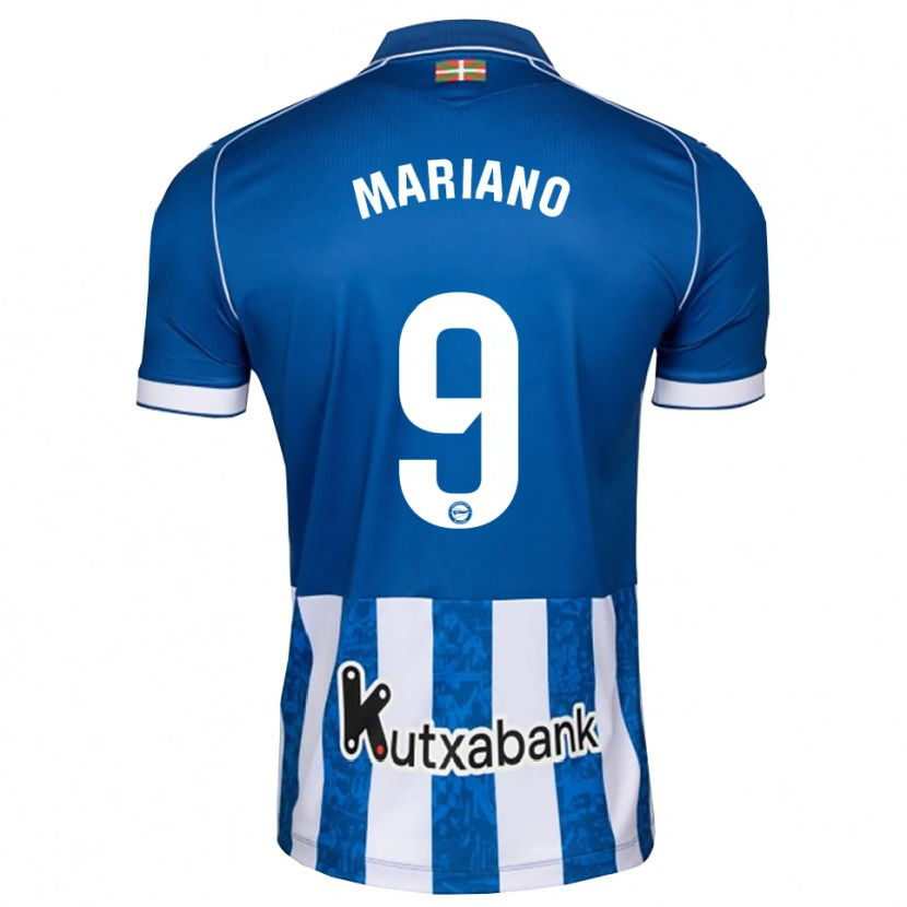 Danxen Mujer Camiseta Mariano Díaz #9 Azul Blanco Negro 1ª Equipación 2026/27 La Camisa México