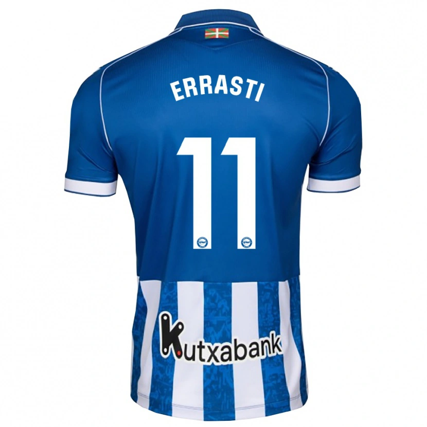 Danxen Mujer Camiseta Elene Errasti #11 Azul Blanco Negro 1ª Equipación 2026/27 La Camisa México