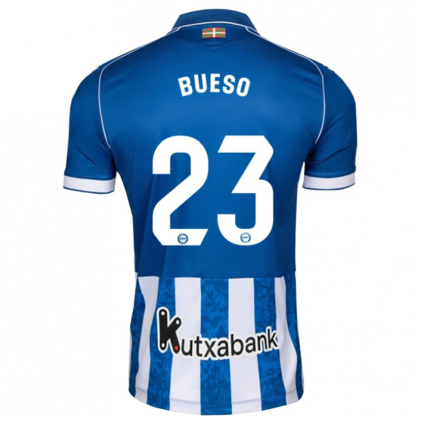 Danxen Mujer Camiseta Alejandro Bueso #23 Azul Blanco Negro 1ª Equipación 2026/27 La Camisa México