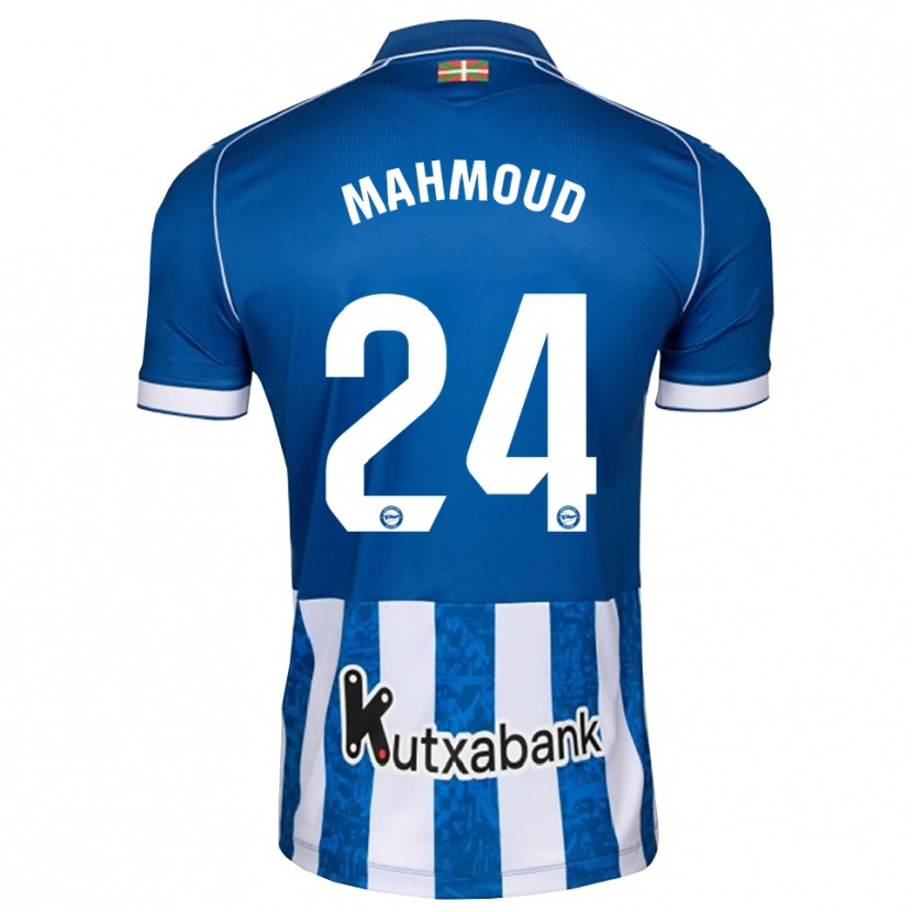 Danxen Mujer Camiseta Abdallahi Mahmoud #24 Azul Blanco Negro 1ª Equipación 2026/27 La Camisa México