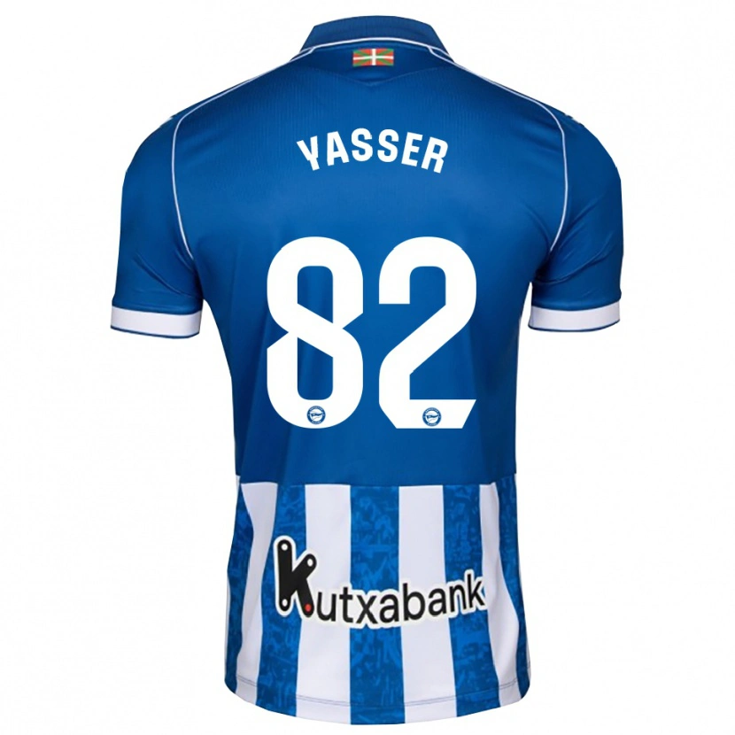 Danxen Mujer Camiseta Omar Yasser #82 Azul Blanco Negro 1ª Equipación 2026/27 La Camisa México