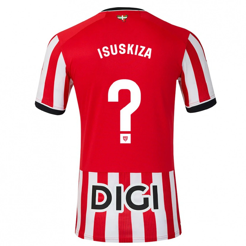 Danxen Mujer Camiseta Gorka Isuskiza #0 Rojo Negro Blanco 1ª Equipación 2026/27 La Camisa México