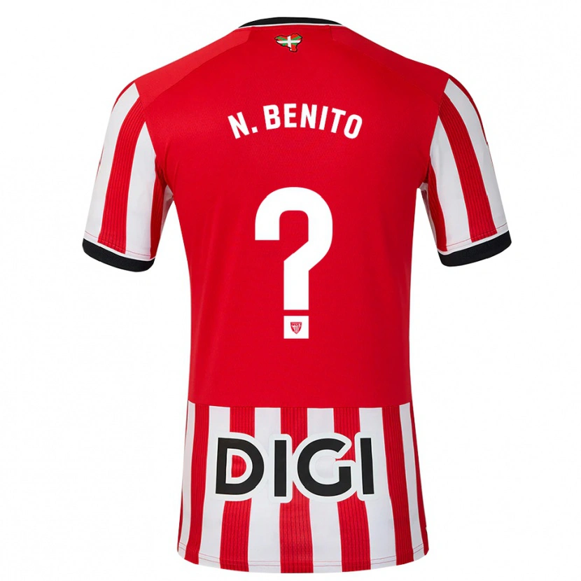 Danxen Mujer Camiseta Nerea Benito Zaldibar #0 Rojo Negro Blanco 1ª Equipación 2026/27 La Camisa México