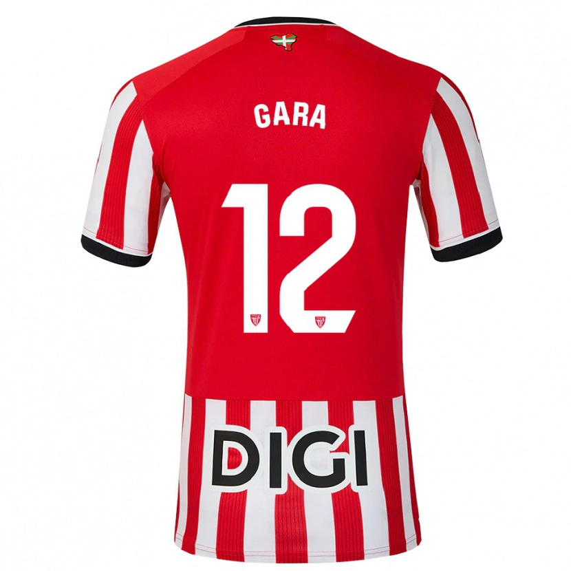Danxen Mujer Camiseta Gara #12 Rojo Negro Blanco 1ª Equipación 2026/27 La Camisa México