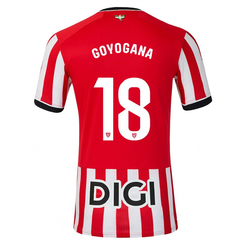 Danxen Mujer Camiseta Unax Goyogana #18 Rojo Negro Blanco 1ª Equipación 2026/27 La Camisa México