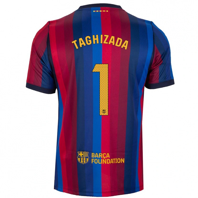 Danxen Mujer Camiseta Eldar Taghizada #1 Azul Real Rojo Amarillo 1ª Equipación 2026/27 La Camisa México