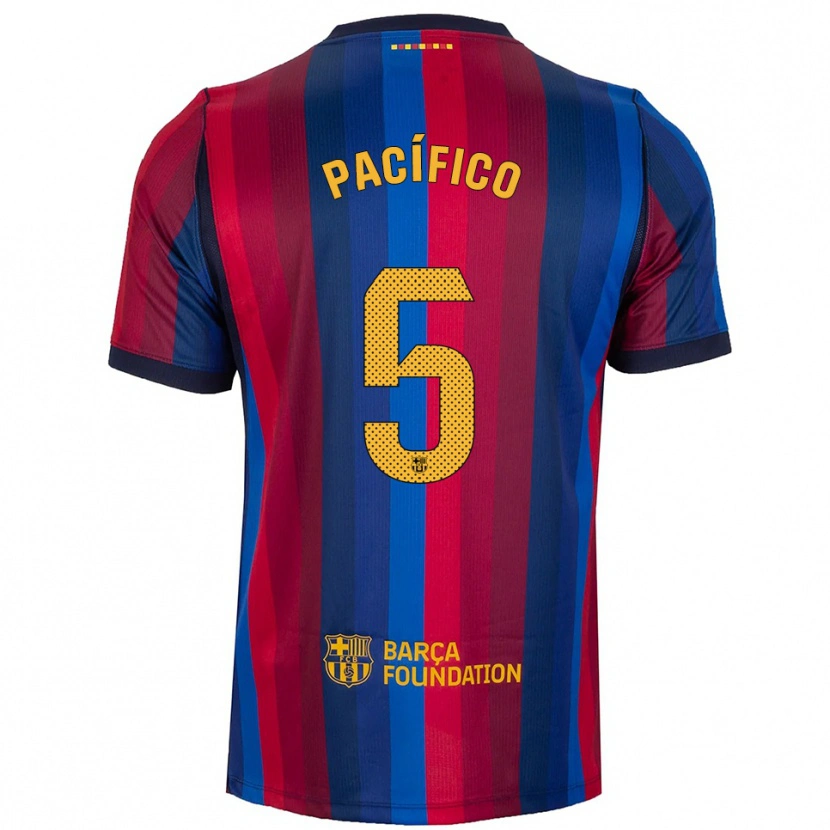 Danxen Mujer Camiseta Patricio Pacífico #5 Azul Real Rojo Amarillo 1ª Equipación 2026/27 La Camisa México