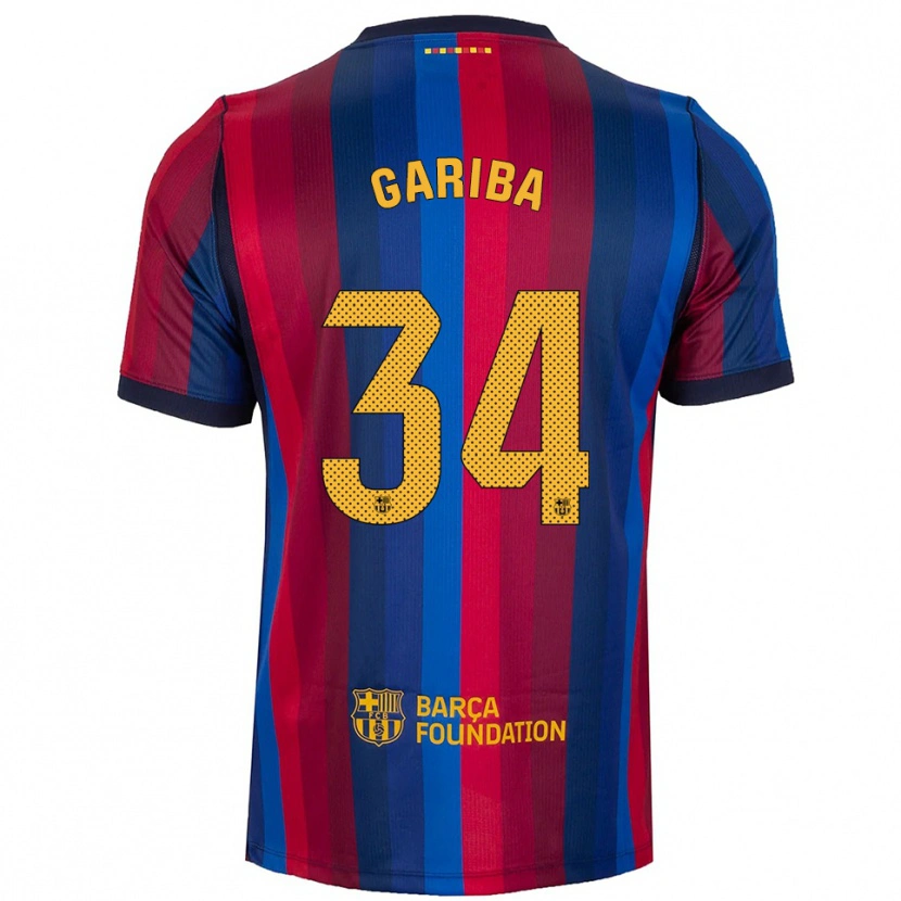 Danxen Mujer Camiseta Hafiz Gariba #34 Azul Real Rojo Amarillo 1ª Equipación 2026/27 La Camisa México