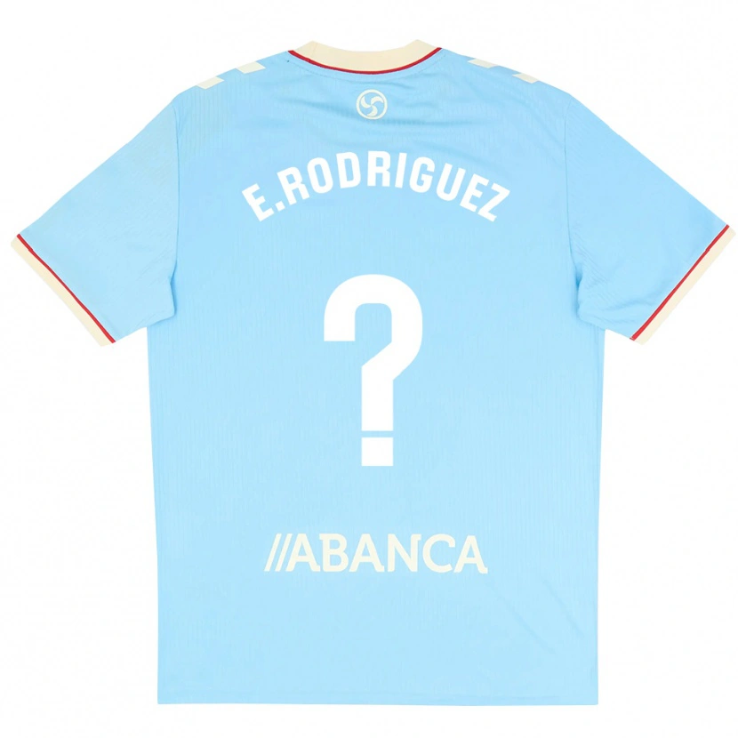 Danxen Mujer Camiseta Miguel Rodríguez #0 Azul Cielo Blanco Rojo 1ª Equipación 2026/27 La Camisa México
