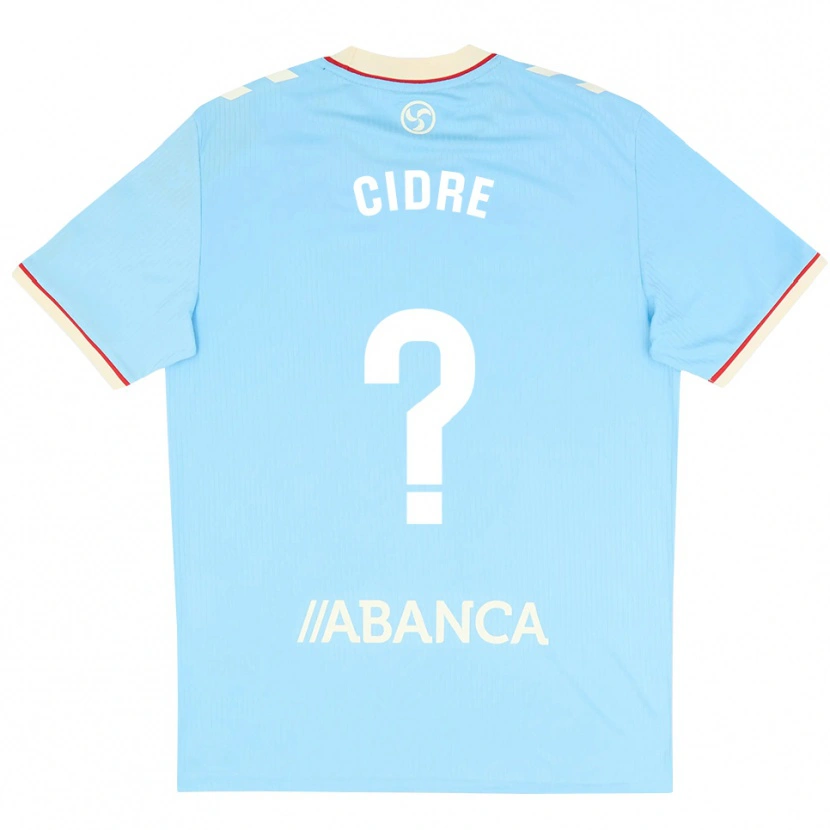 Danxen Mujer Camiseta Xavier Cidre #0 Azul Cielo Blanco Rojo 1ª Equipación 2026/27 La Camisa México