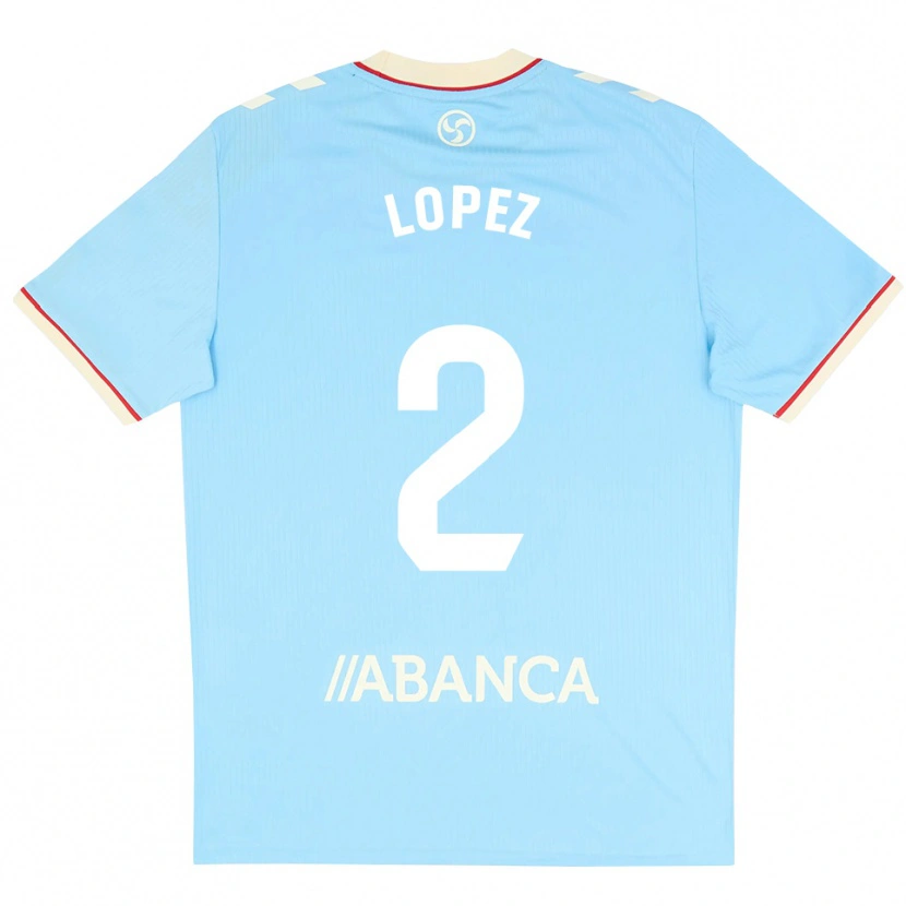 Danxen Mujer Camiseta Iván López #2 Azul Cielo Blanco Rojo 1ª Equipación 2026/27 La Camisa México