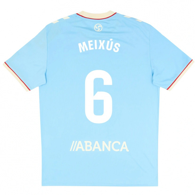 Danxen Mujer Camiseta Pablo Meixús #6 Azul Cielo Blanco Rojo 1ª Equipación 2026/27 La Camisa México