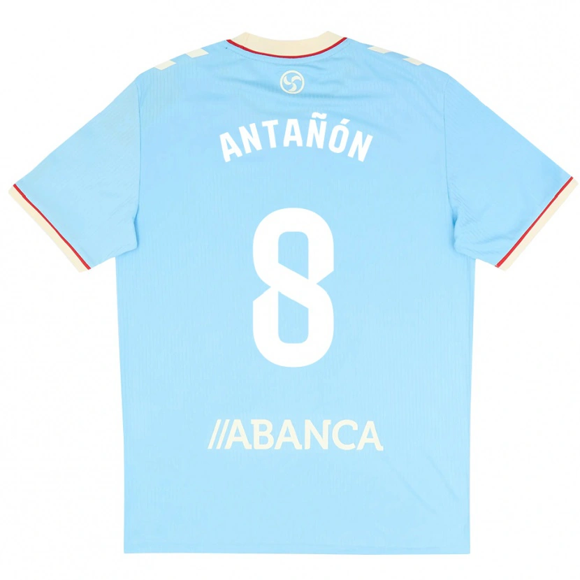 Danxen Mujer Camiseta Andrés Antañón #8 Azul Cielo Blanco Rojo 1ª Equipación 2026/27 La Camisa México