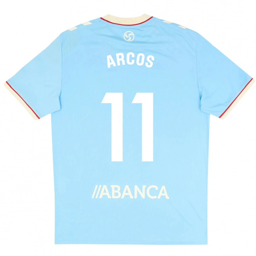 Danxen Mujer Camiseta Ángel Arcos #11 Azul Cielo Blanco Rojo 1ª Equipación 2026/27 La Camisa México