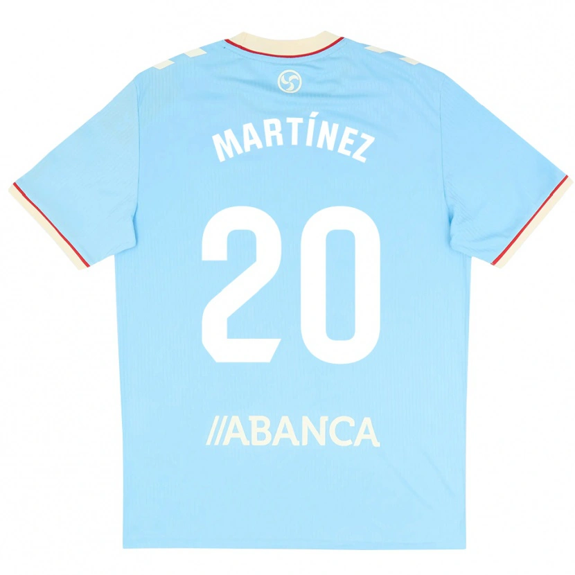 Danxen Mujer Camiseta Lara Martínez #20 Azul Cielo Blanco Rojo 1ª Equipación 2026/27 La Camisa México