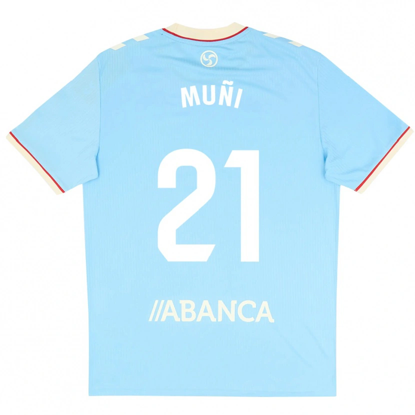 Danxen Mujer Camiseta Sara Álvarez Muñi #21 Azul Cielo Blanco Rojo 1ª Equipación 2026/27 La Camisa México