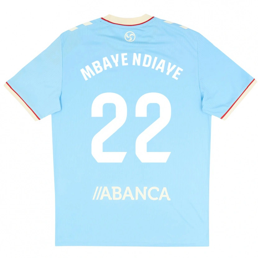 Danxen Mujer Camiseta Seyni Mbaye Ndiaye #22 Azul Cielo Blanco Rojo 1ª Equipación 2026/27 La Camisa México