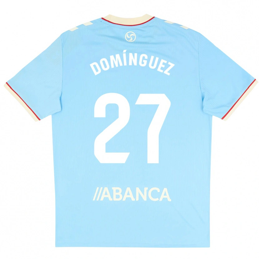Danxen Mujer Camiseta Emma Domínguez #27 Azul Cielo Blanco Rojo 1ª Equipación 2026/27 La Camisa México