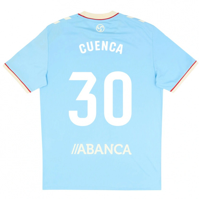 Danxen Mujer Camiseta Hugo Cuenca #30 Azul Cielo Blanco Rojo 1ª Equipación 2026/27 La Camisa México
