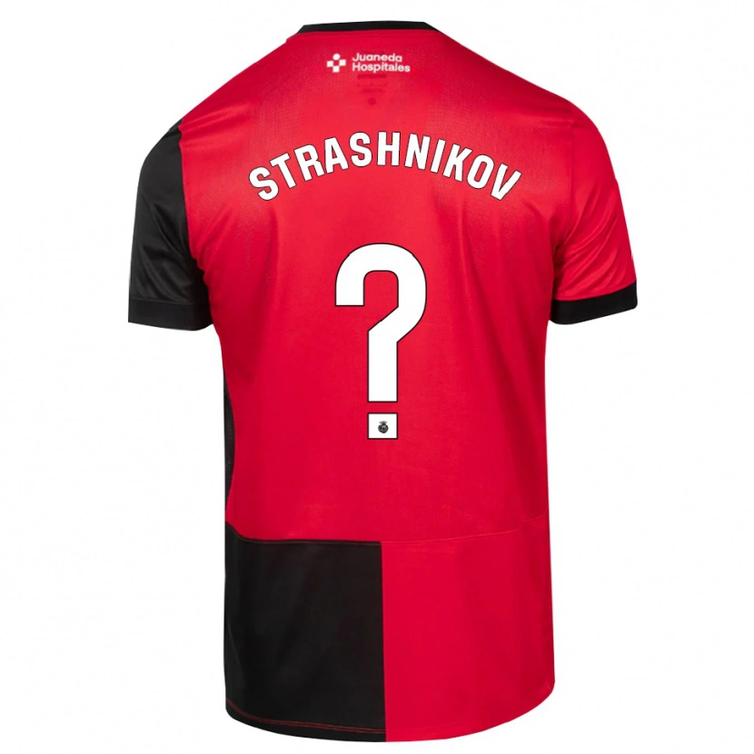 Danxen Mujer Camiseta Nikolay Strashnikov #0 Negro Rojo Blanco 1ª Equipación 2026/27 La Camisa México