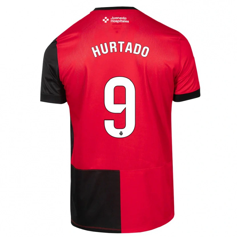 Danxen Mujer Camiseta Wilber Hurtado #9 Negro Rojo Blanco 1ª Equipación 2026/27 La Camisa México