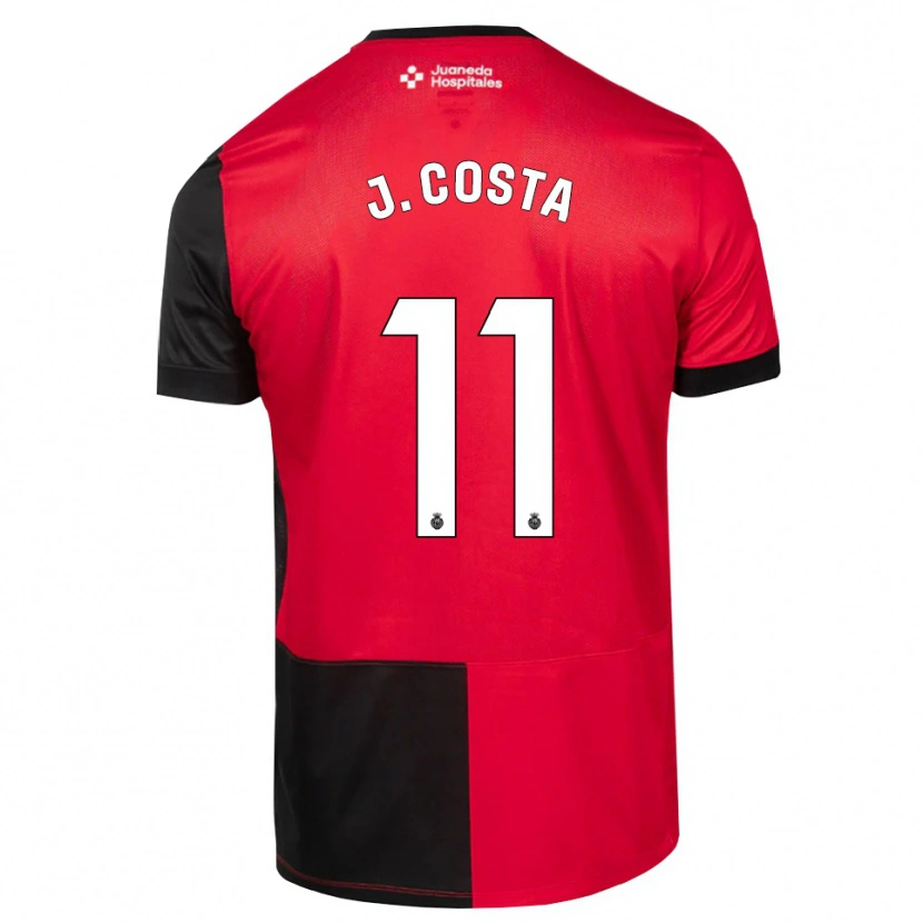 Danxen Mujer Camiseta Jaume Costa #11 Negro Rojo Blanco 1ª Equipación 2026/27 La Camisa México