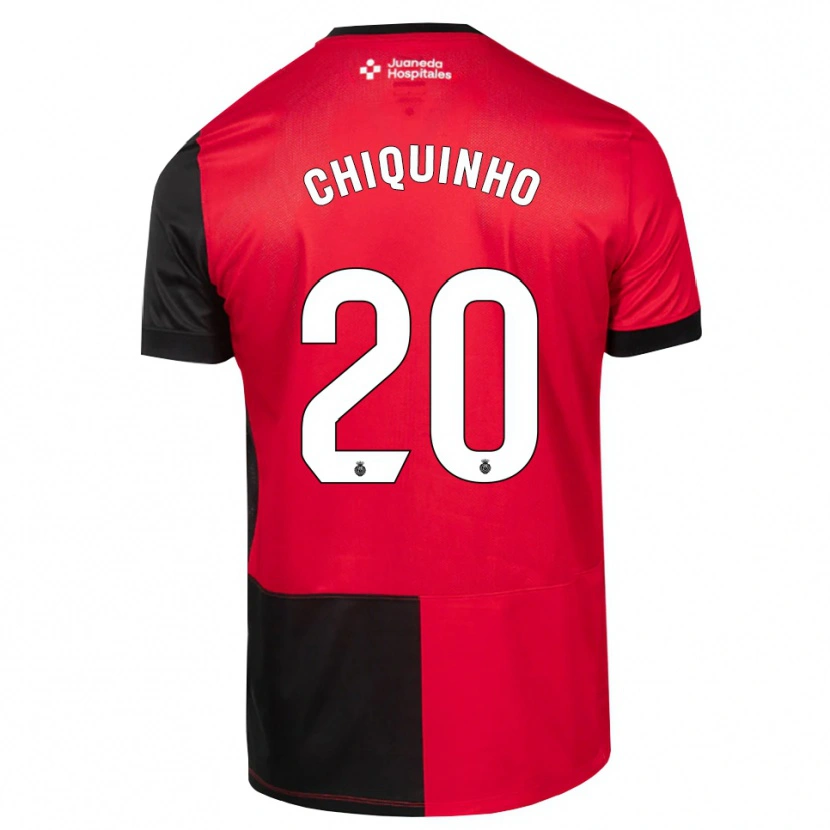 Danxen Mujer Camiseta Chiquinho #20 Negro Rojo Blanco 1ª Equipación 2026/27 La Camisa México
