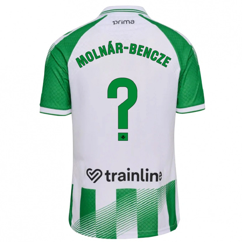 Danxen Mujer Camiseta Zsombor Molnár-Bencze #0 Verde Claro Negro Blanco 1ª Equipación 2026/27 La Camisa México