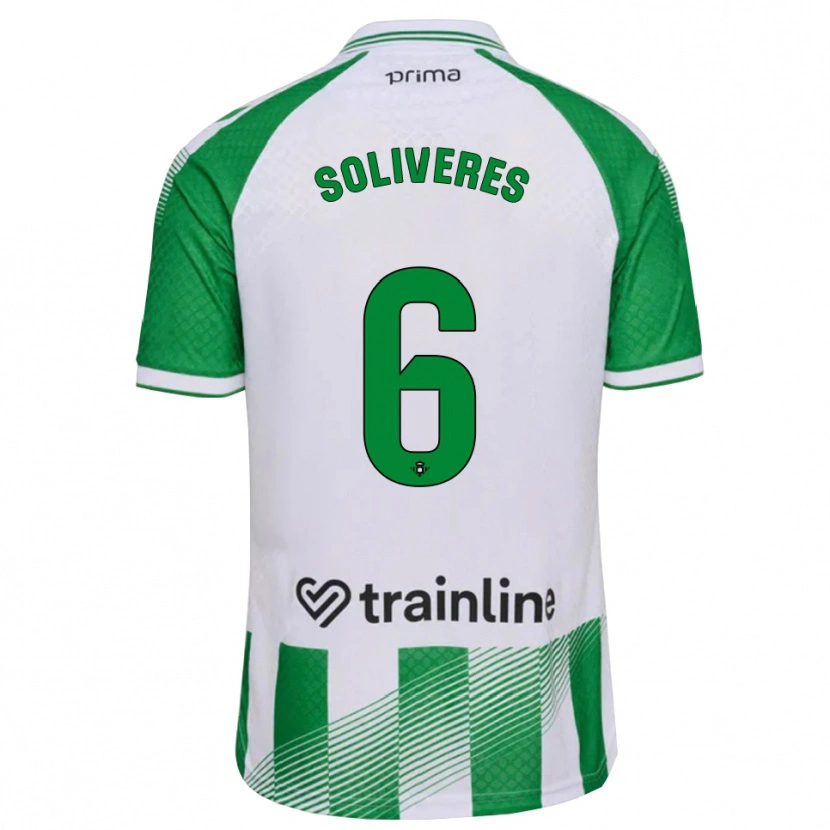 Danxen Mujer Camiseta Gema Soliveres #6 Verde Claro Negro Blanco 1ª Equipación 2026/27 La Camisa México
