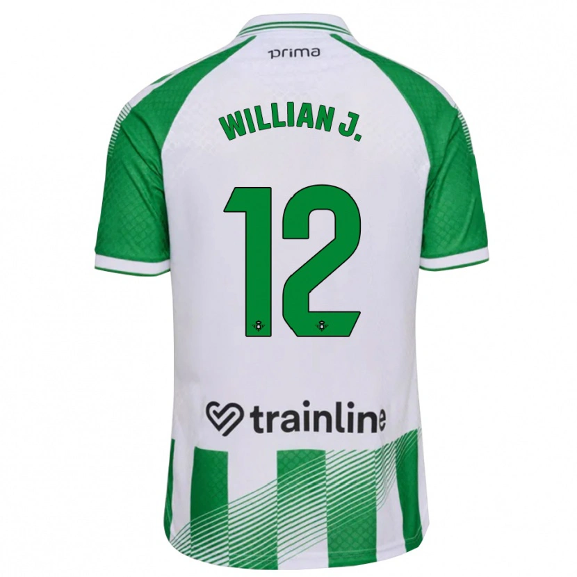 Danxen Mujer Camiseta Willian Jose #12 Verde Claro Negro Blanco 1ª Equipación 2026/27 La Camisa México