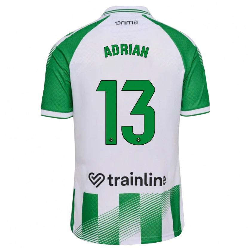 Danxen Mujer Camiseta Adrian #13 Verde Claro Negro Blanco 1ª Equipación 2026/27 La Camisa México