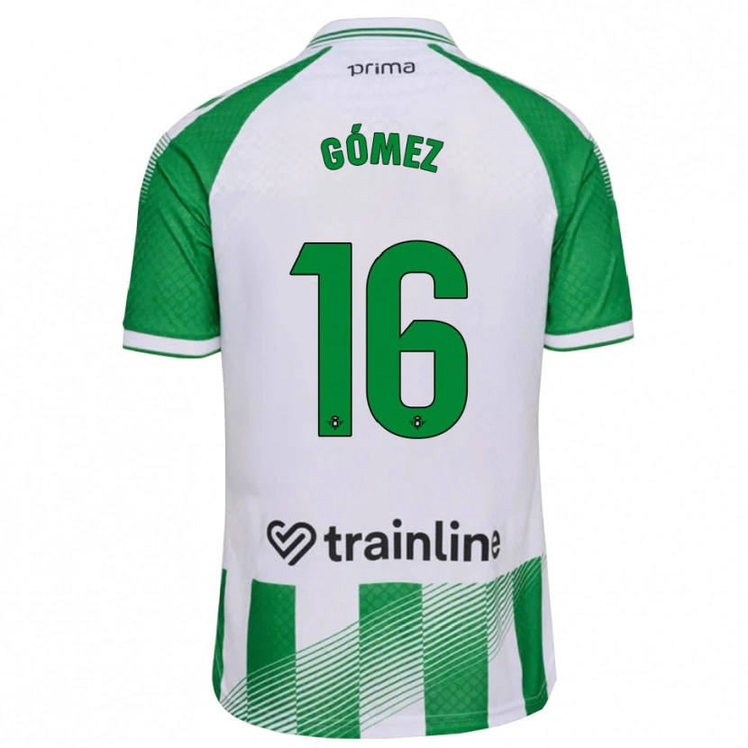 Danxen Mujer Camiseta Valentín Gómez #16 Verde Claro Negro Blanco 1ª Equipación 2026/27 La Camisa México