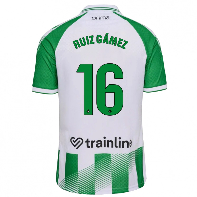 Danxen Mujer Camiseta María Ruiz #16 Verde Claro Negro Blanco 1ª Equipación 2026/27 La Camisa México
