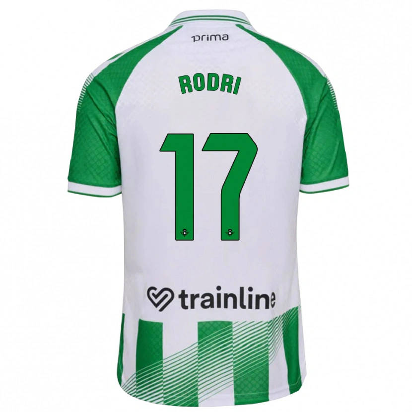 Danxen Mujer Camiseta Rodri Sanchez #17 Verde Claro Negro Blanco 1ª Equipación 2026/27 La Camisa México