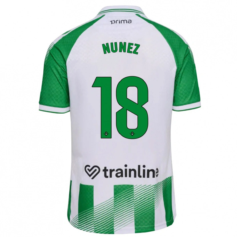 Danxen Mujer Camiseta Romina Núñez #18 Verde Claro Negro Blanco 1ª Equipación 2026/27 La Camisa México