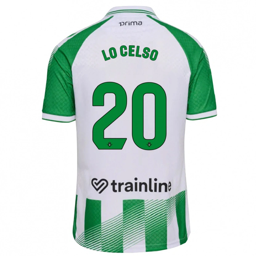 Danxen Mujer Camiseta Giovani Lo Celso #20 Verde Claro Negro Blanco 1ª Equipación 2026/27 La Camisa México
