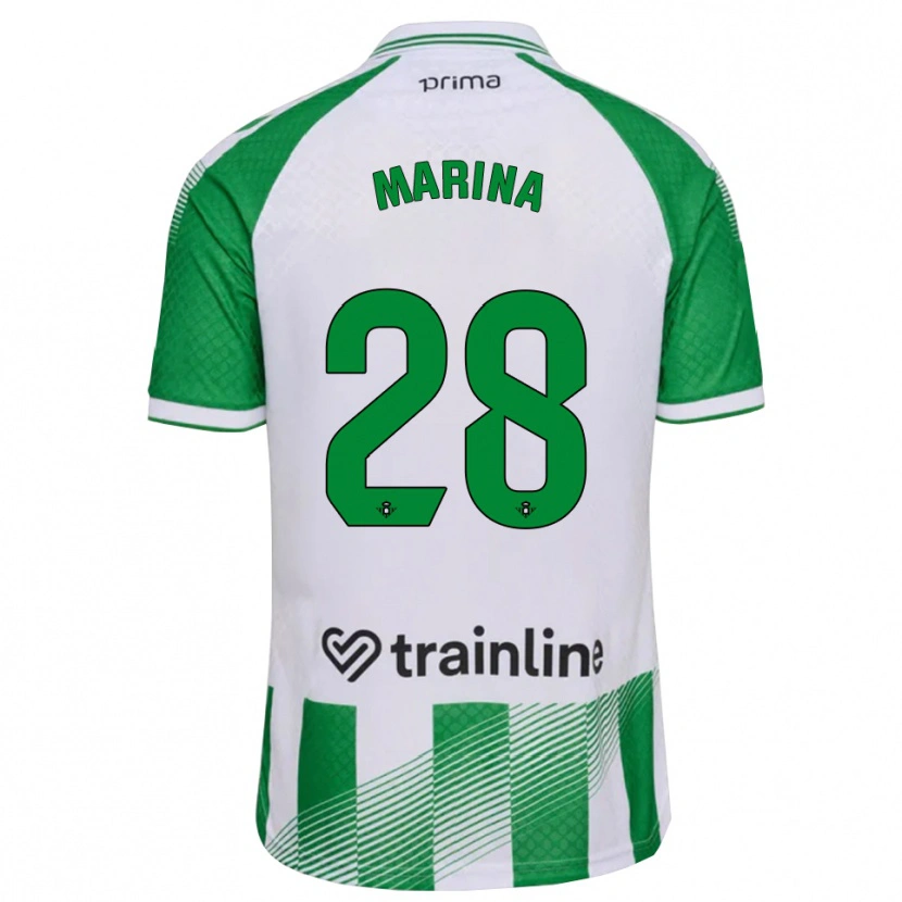 Danxen Mujer Camiseta Marina Sánchez #28 Verde Claro Negro Blanco 1ª Equipación 2026/27 La Camisa México