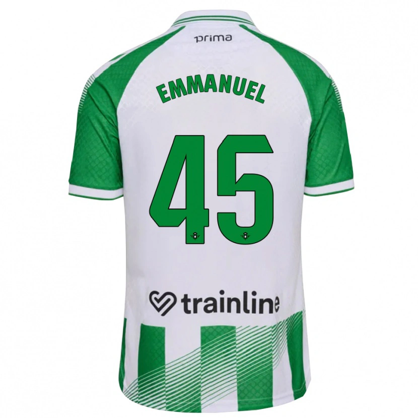 Danxen Mujer Camiseta Jean Emmanuel N'agoran #45 Verde Claro Negro Blanco 1ª Equipación 2026/27 La Camisa México