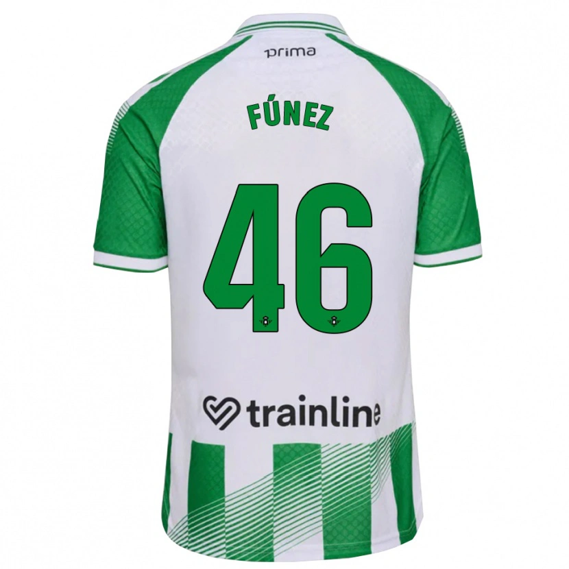 Danxen Mujer Camiseta Rica Fúnez #46 Verde Claro Negro Blanco 1ª Equipación 2026/27 La Camisa México