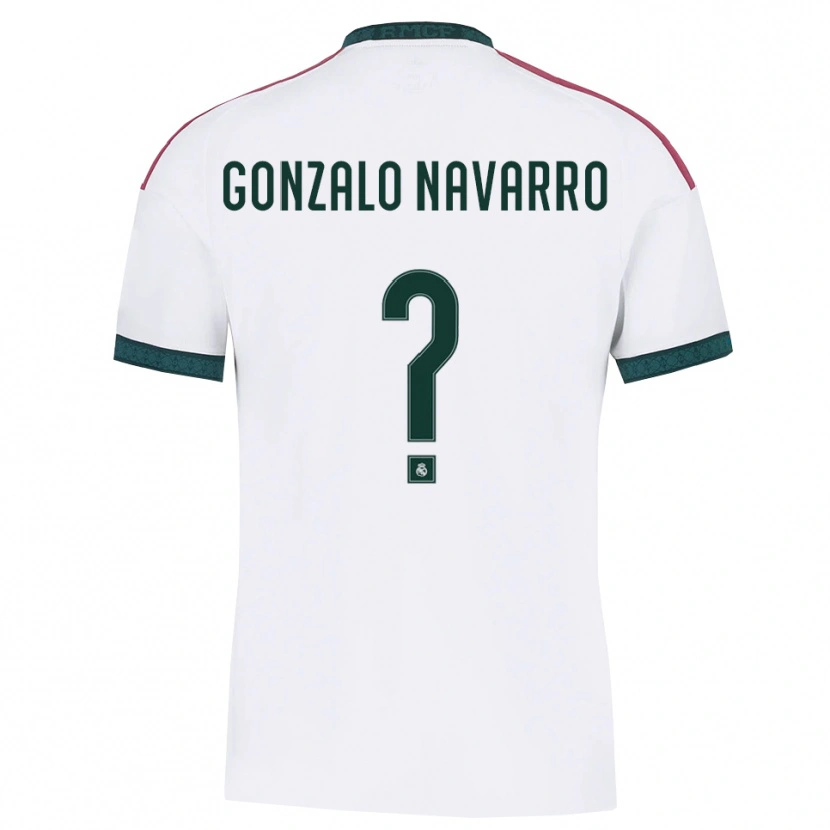 Danxen Mujer Camiseta Gonzalo Navarro #0 Verde Oscuro Blanco Rojo 1ª Equipación 2026/27 La Camisa México