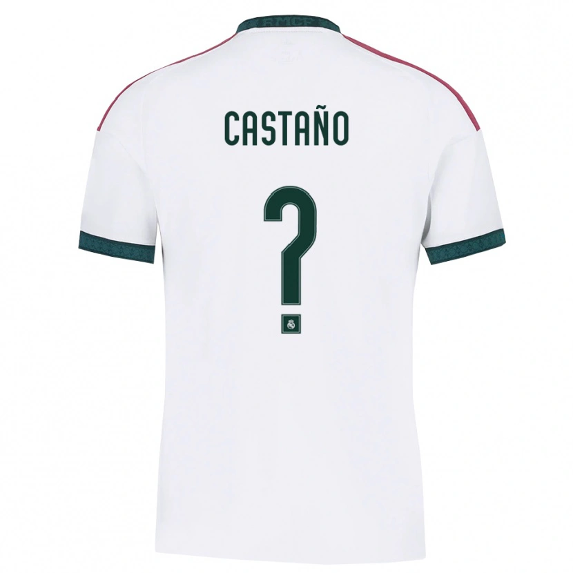 Danxen Mujer Camiseta Alejandro Castaño #0 Verde Oscuro Blanco Rojo 1ª Equipación 2026/27 La Camisa México
