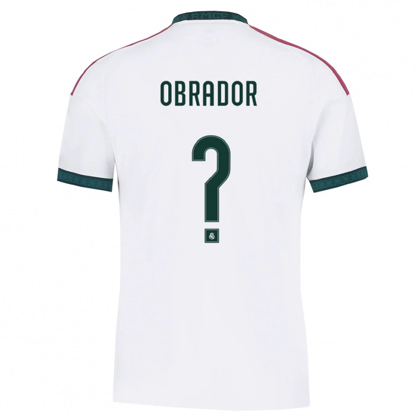 Danxen Mujer Camiseta Rafael Obrador #0 Verde Oscuro Blanco Rojo 1ª Equipación 2026/27 La Camisa México